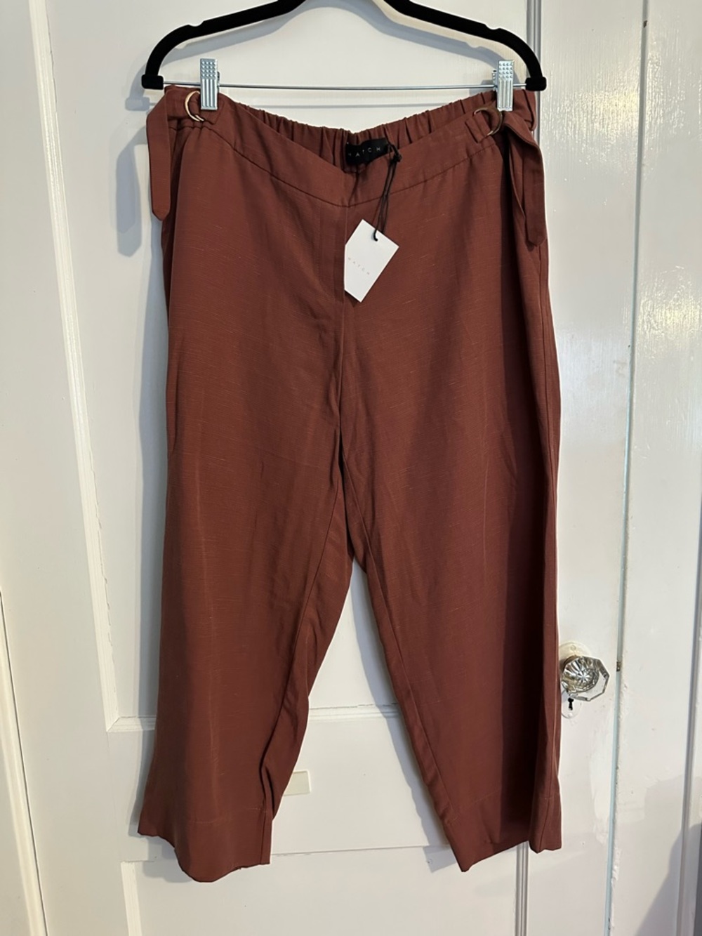 NWT: Hatch “The Rory Pant” maternity or regular wear! Rust Brown Wide Leg Pants